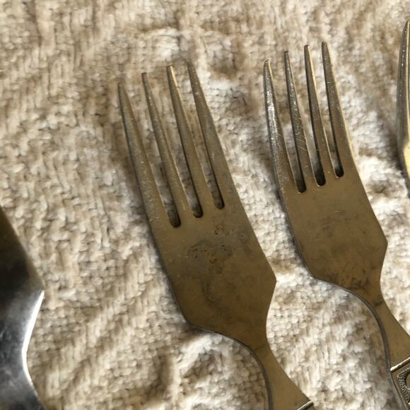 Vintage MCM United Silver Co Stainless Flatware Monterey Silver Japan 29 Pieces - Picture 14 of 16